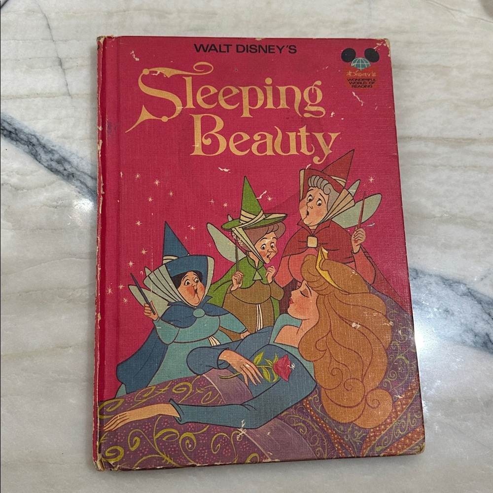Vintage Sleeping Beauty Disney's Wonderful World of Reading 1974 HC Book